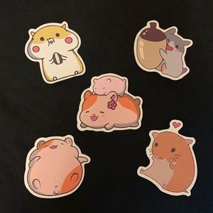 Hamster sticker set